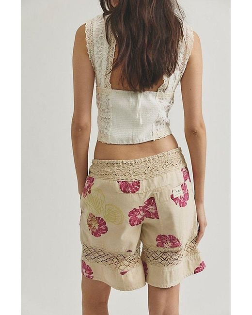 Free People Multicolor Surfs Up Board Shorts