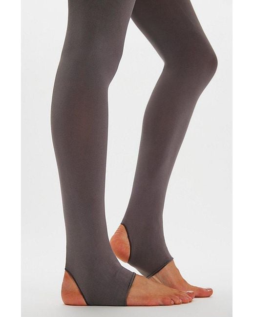 Free People Brown Lia Stirrup Tights