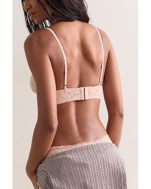 Intimately By Free People Brown Smooth Talking Lace Triangle Bralette By