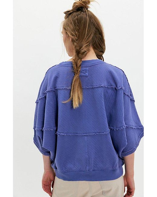 Free People Blue Dweller Pullover