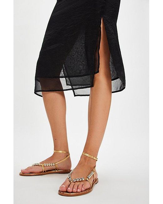 Vicenza Black Riviera Beaded Sandals By