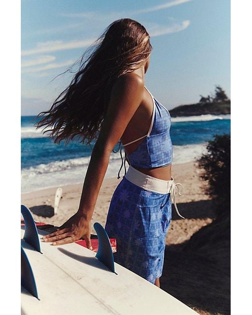 Inner Relm Blue Smoochie Surf Top