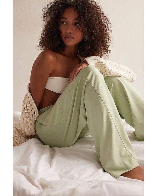 Free People Brown Don'T Wait Up Lounge Pants