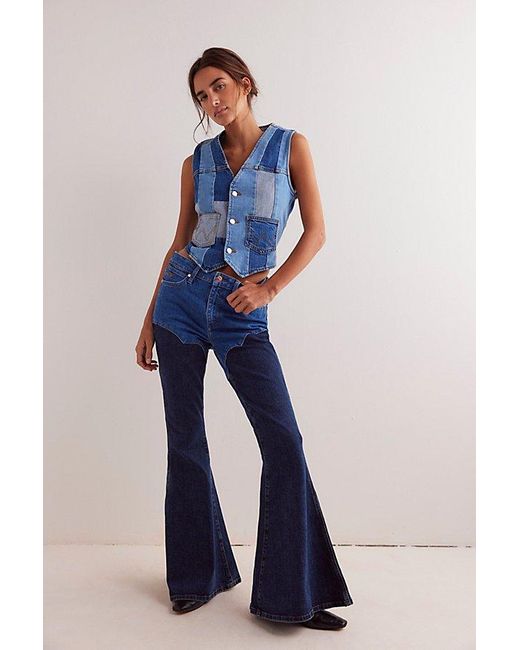 Wrangler Blue X Lainey Wilson Western Chap Jeans