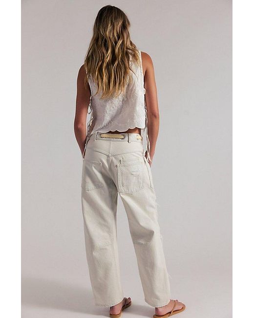 Free People Multicolor Moxie Pull-On Barrel Jeans