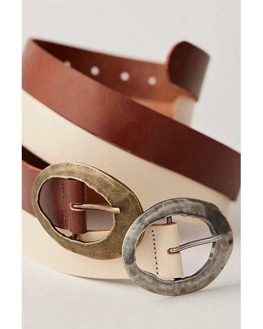 Free People Brown Margo Leather Belt