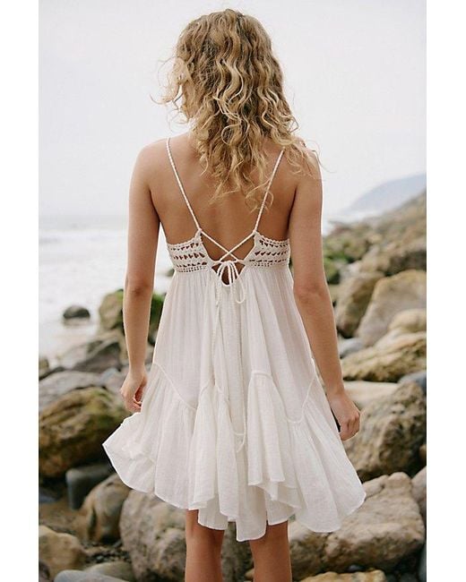 free-est Multicolor Sandoll Cotton Mini Dress By