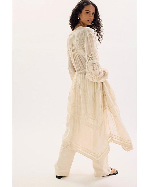 Free People Natural Lost And Found Duster Jacket