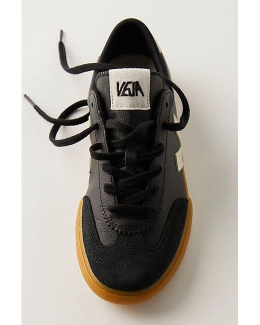 Veja Black Volley Suede Sneakers