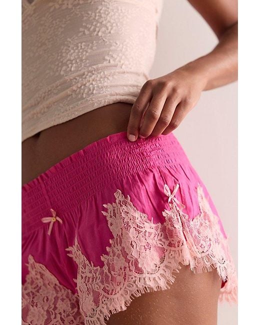 Intimately By Free People Red Soft Spoken Micro Shorts By