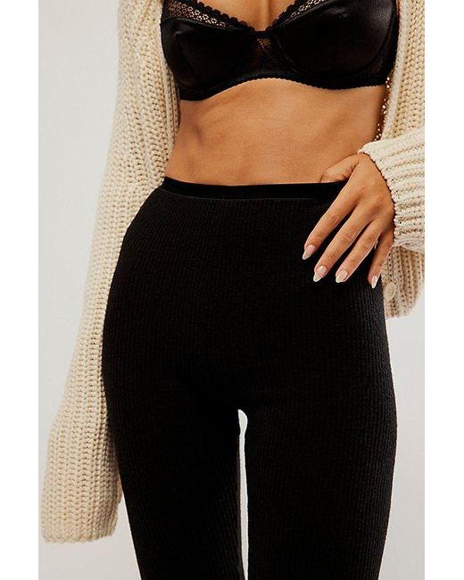 Free People Black Chilled Out Leggings