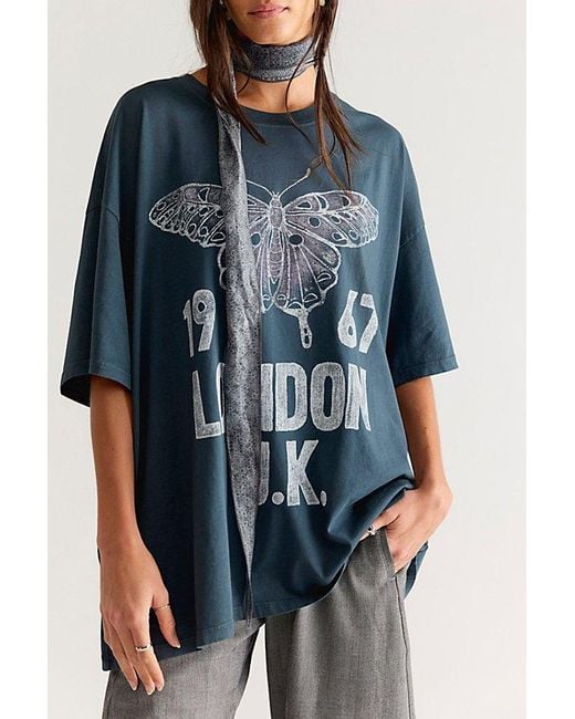 Daydreamer Blue Fleetwood Mac London 1967 Oversized Tee