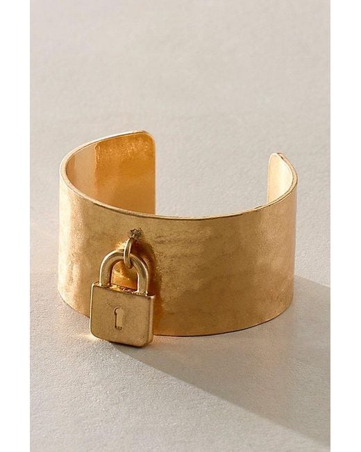 Free People Black Toni Lock Cuff