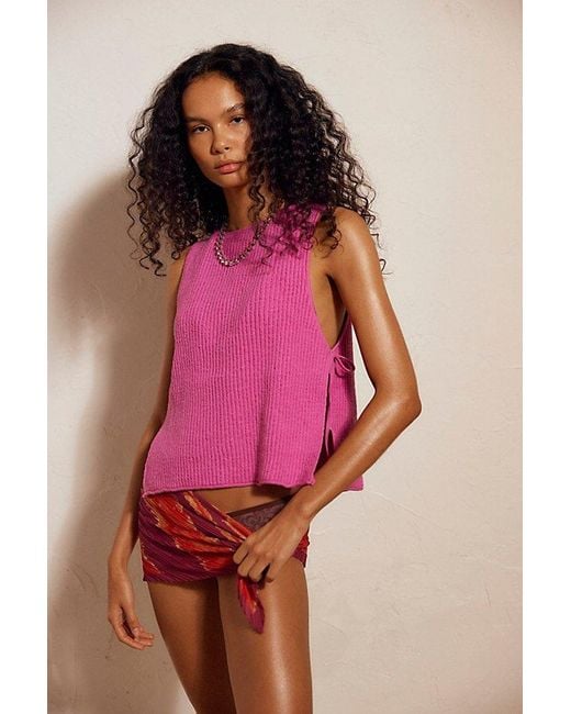 free-est Pink Lizzie Sweater Top By