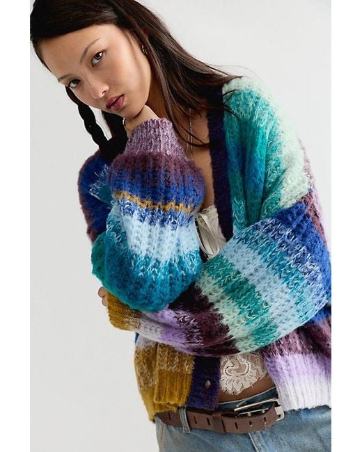 Free People Blue Dawn Knit Cardi