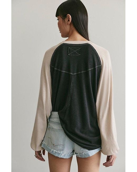 Free People Multicolor We The Free First Base Long Sleeve Tee