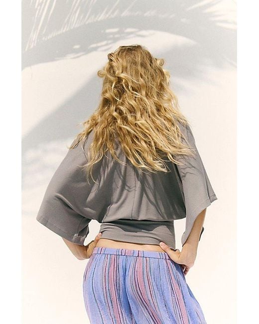 free-est Gray Birdie Top By