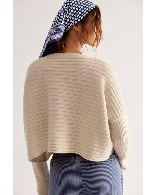 Free People Blue Spencer Cashmere Pullover