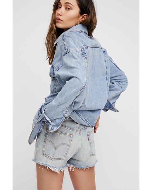 free people levi shorts