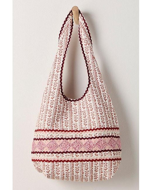 Anna Sui Pink Prairie Patchwork Bag