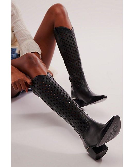 Free People Black Diamonds Are Forever Cowboy Boots