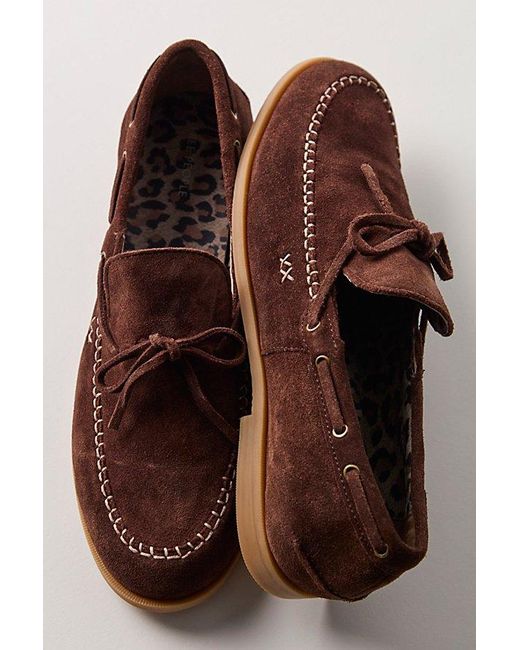 Free People Brown Seas The Day Boat Shoes