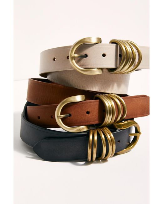 Free People Natural Rori Leather Belt By Fp Collection