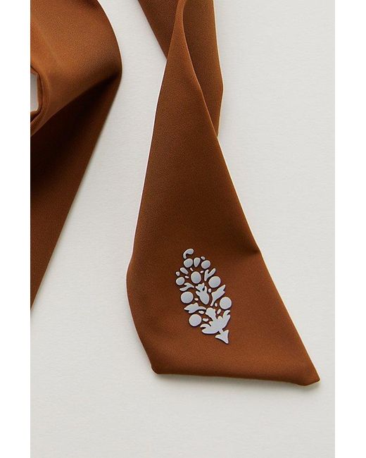 Fp Movement Brown Pirouette Bow Scrunchie