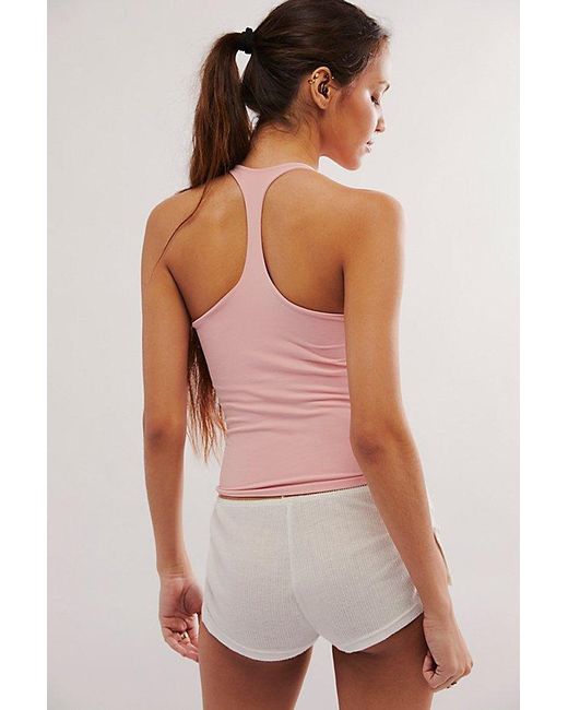 Intimately By Free People Pink Clean Lines Racerback Cami