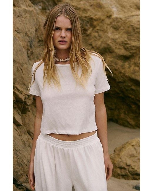 free-est Green Stella Cotton-Jersey Pant Set By