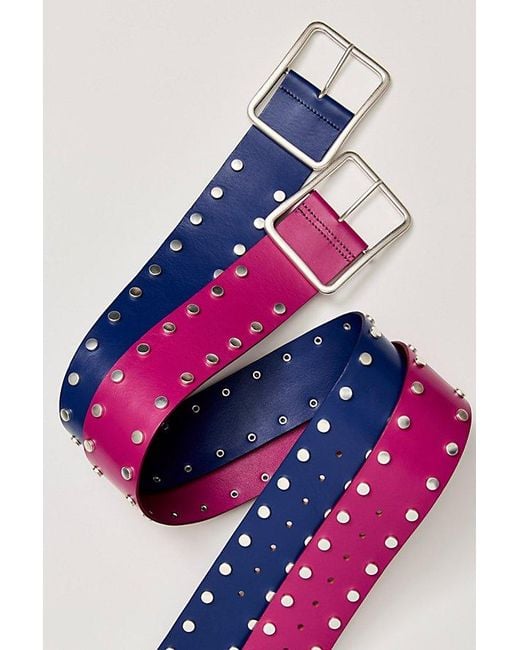 Free People Pink Hex Hip Belt