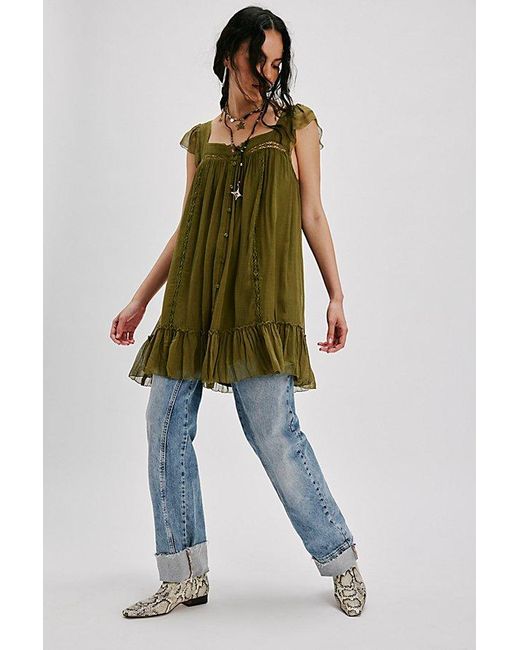 Free People Olivia Dress in Green | Lyst Free People Olivia Dress in Green | Lyst
