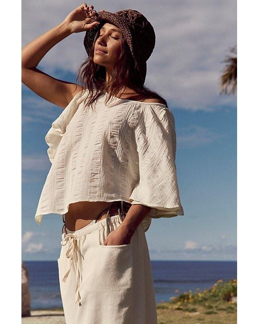 free-est Blue Bea Top By