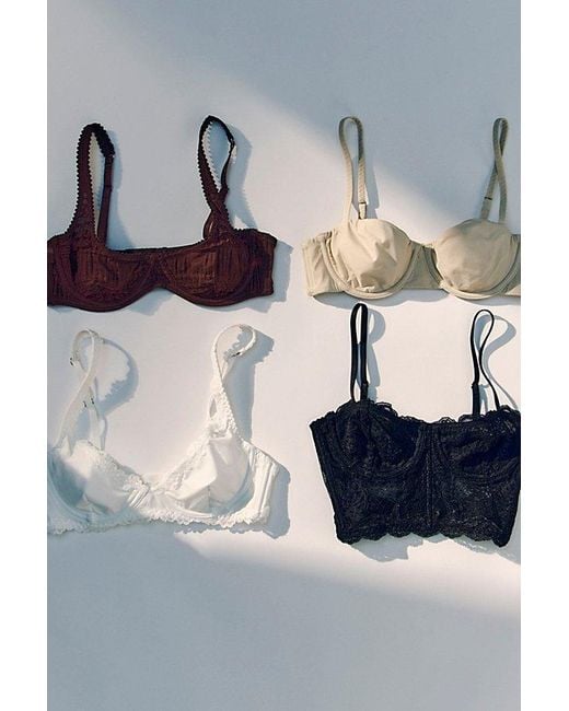 Intimately By Free People Black Midweek Dance Longline Balconette Bra By