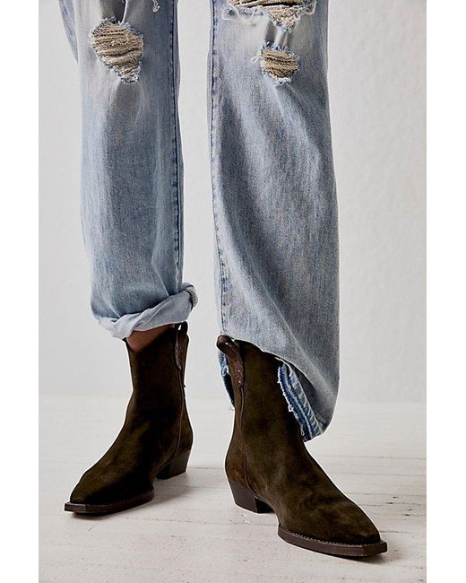 Free People Blue We The Free Wesley Ankle Boots