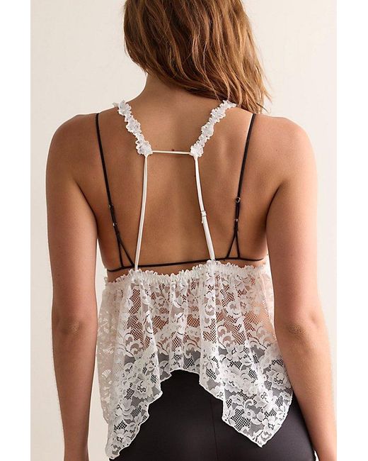 Intimately By Free People Brown Frill Seeker Lace Cami By
