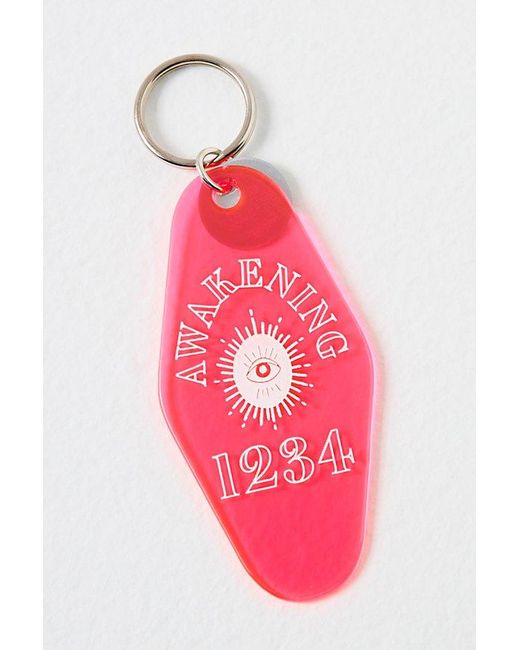 Free People Red Angel Number Keychain
