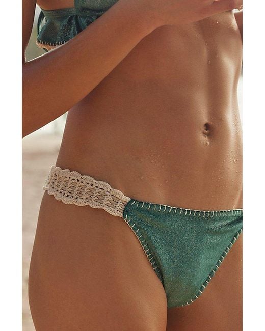 CAPITTANA Brown Alessia Velvet Bikini Bottoms