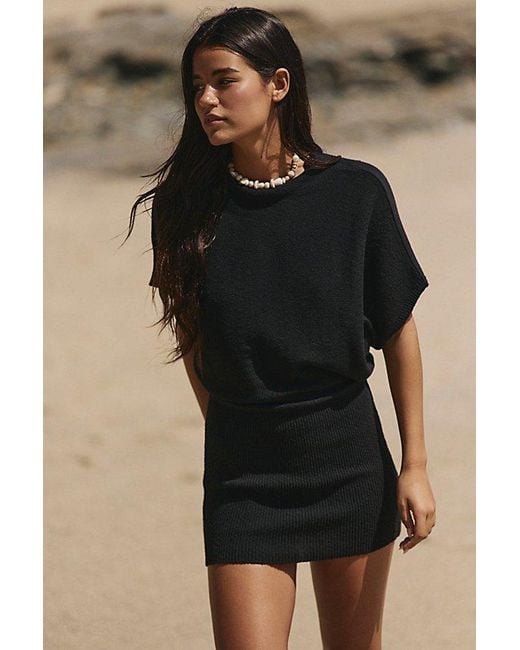 free-est Natural Amara Mini Sweater Dress By