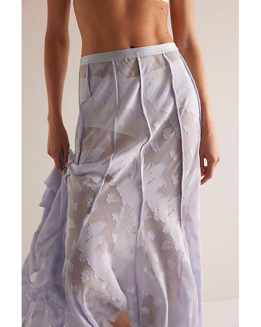 Intimately By Free People Multicolor Maybe Baby Maxi Slip Skirt