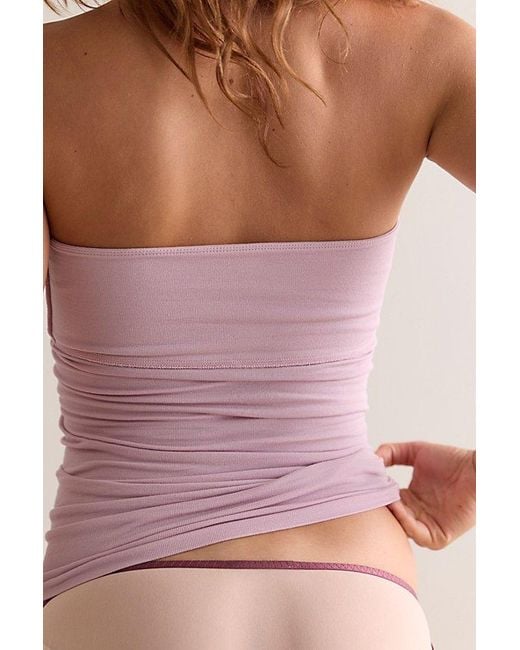 Intimately By Free People Pink Simply Soft Twist Tube Top By