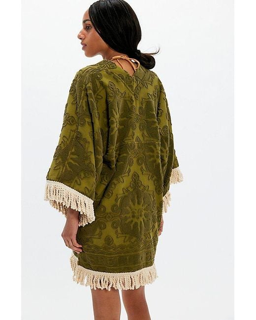Spell Green X Free People Pomel Poncho