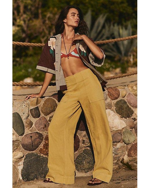 Free People Multicolor Breezy Denim Pull-on Jeans
