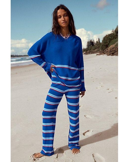 free-est Blue Mariner Sweater Co-Ord By