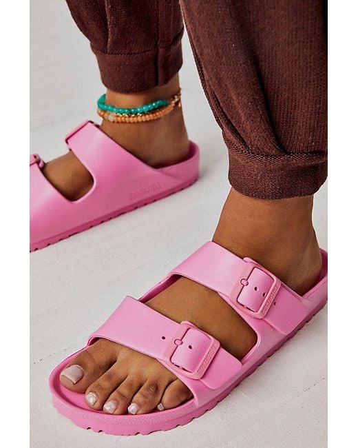 Birkenstock Pink Eva Arizona Sandals