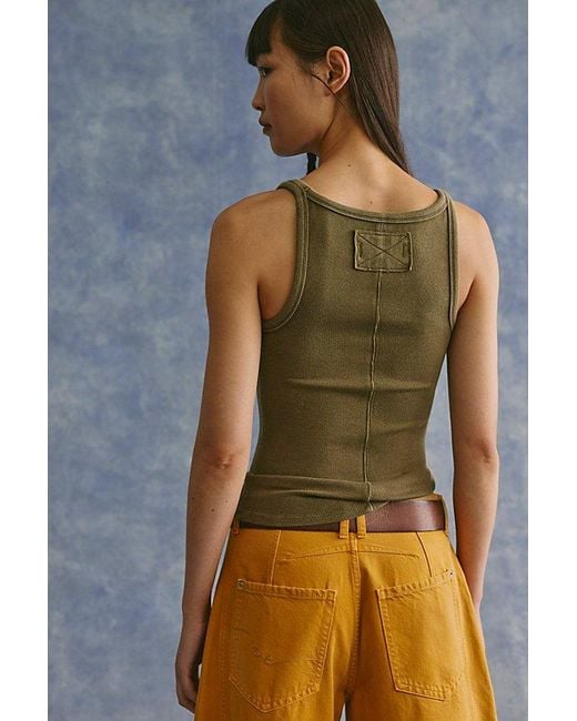 Free People Green Lychee Tank Top