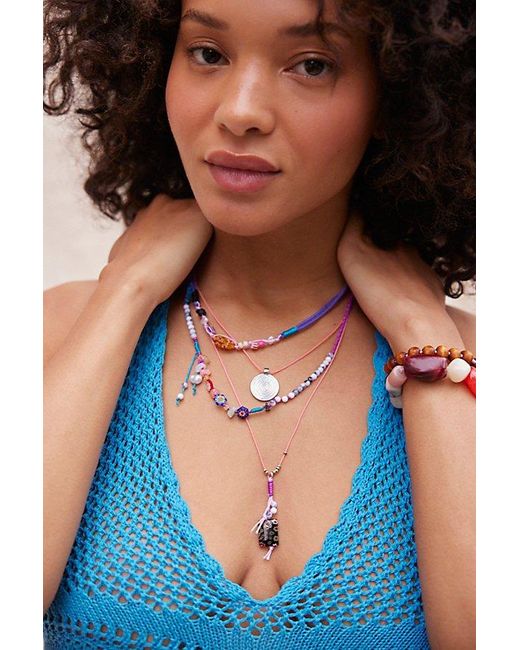 Free People Blue My Magic Layered Necklace