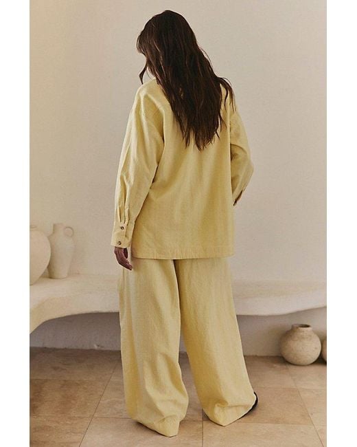 free-est Natural Fallon Pant Set By
