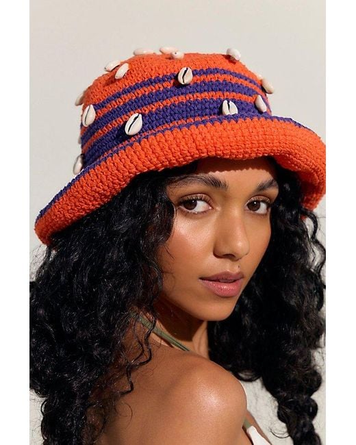 Beta Astral Multicolor Beta Al Pora Stripes And Shells Hat By