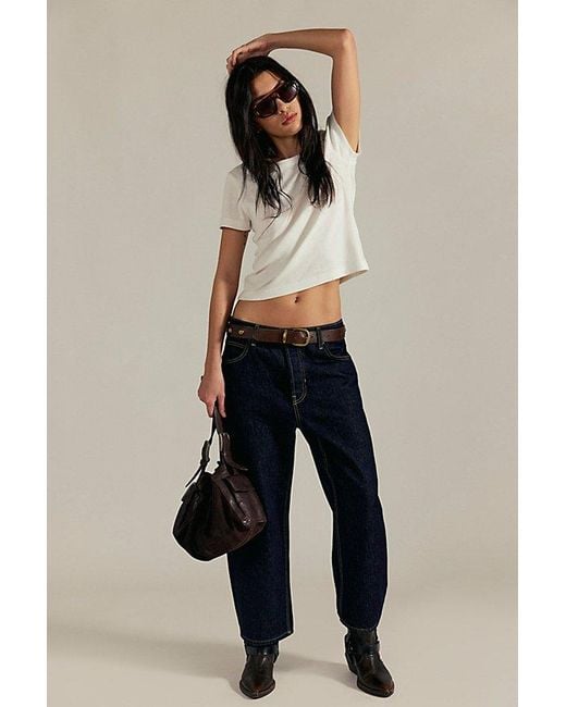 Free People Gray Atlas Crew Tee